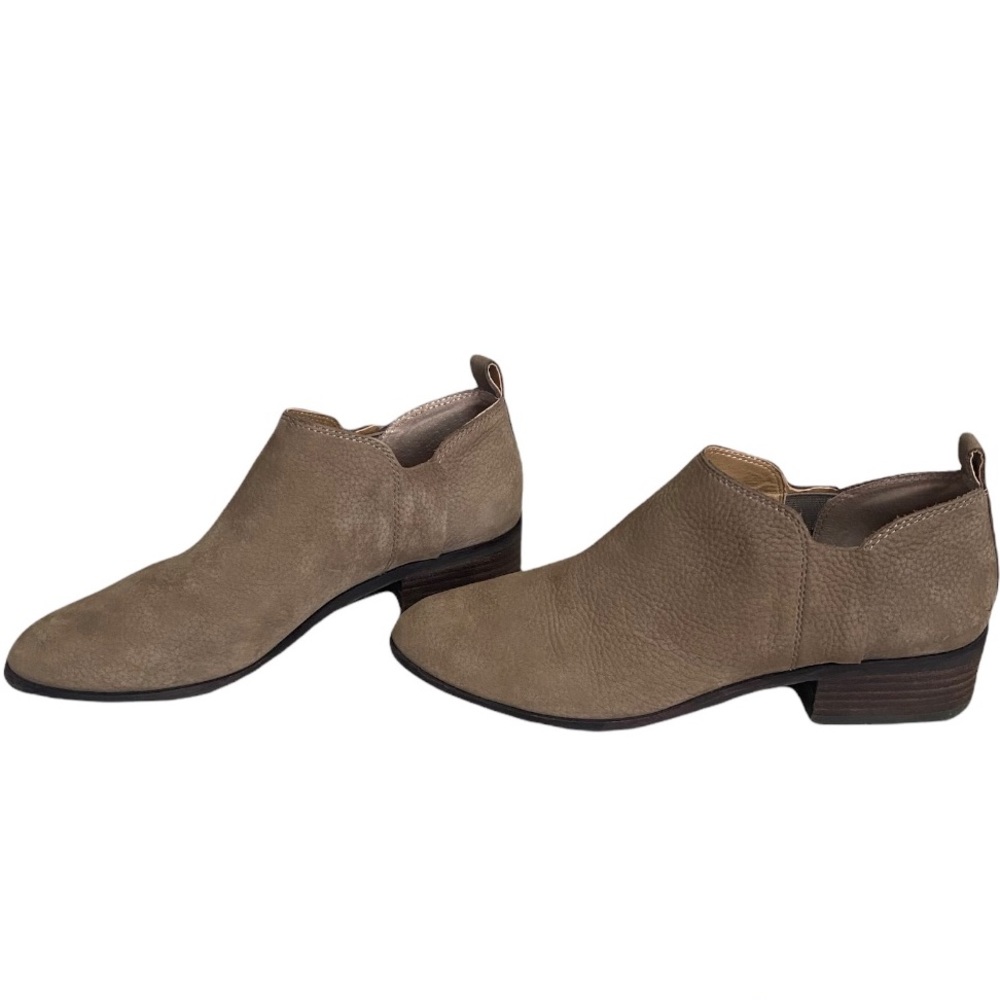 Lucky Brand Short Bootie Brown Suede Boots Shoes Size 9